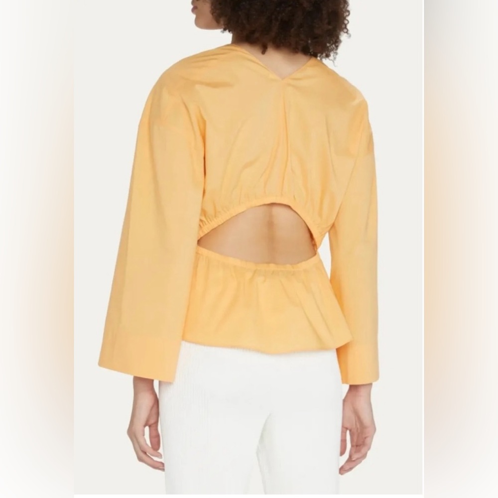 VINCE
Cutout Shirred Blouse